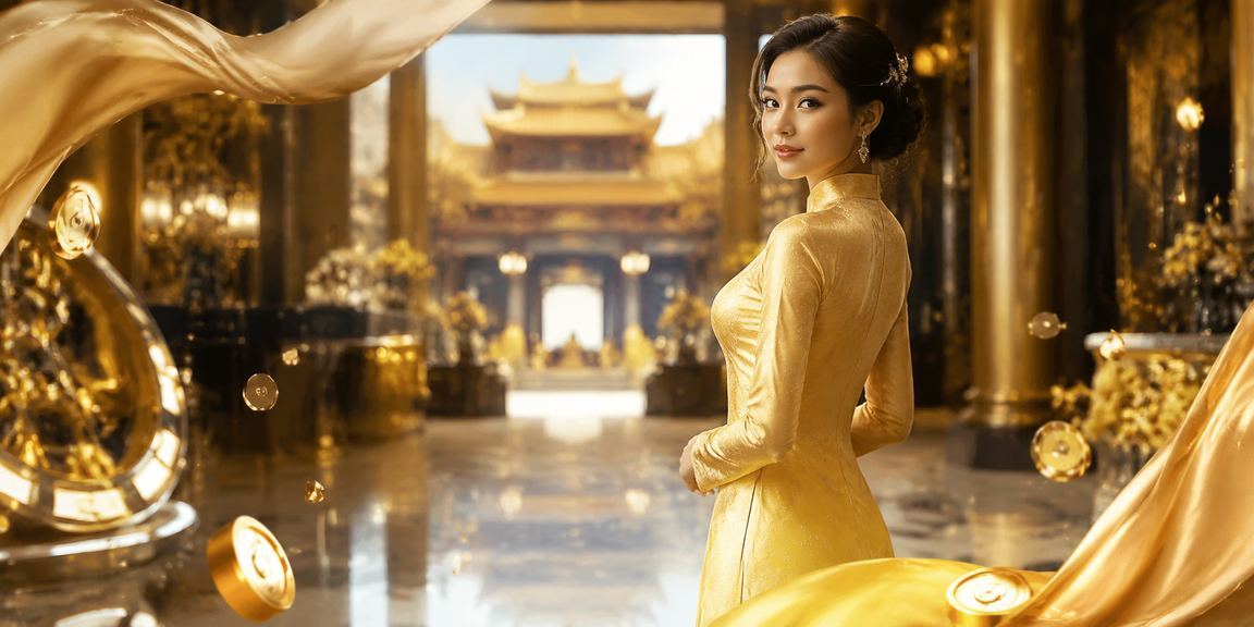 Không khí giải trí và cá cược tại Huế với trang phục áo dài truyền thống Việt Nam